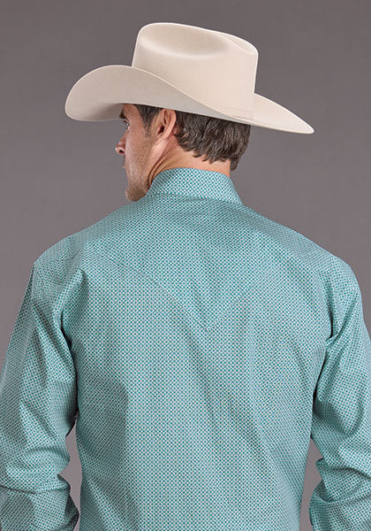 Stetson Mens LS Mosaic Gio Western Shirt