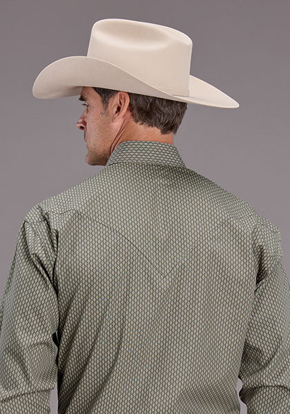 Stetson Mens Smoke Diamonds Snap Shirt order at boltranchstore.com