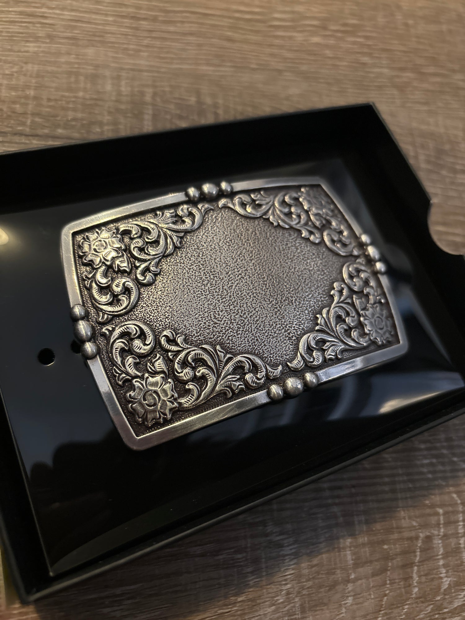 Ariat Rectangle Floral Engraved Buckle