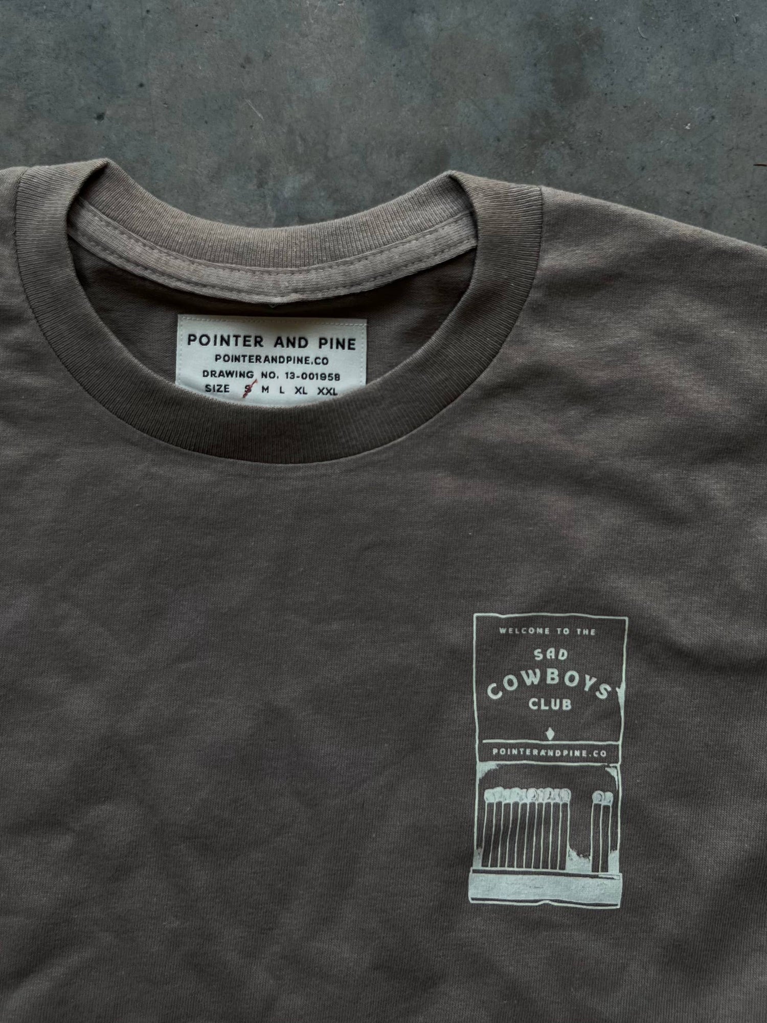Sad Cowboys Club Matchbook Tee