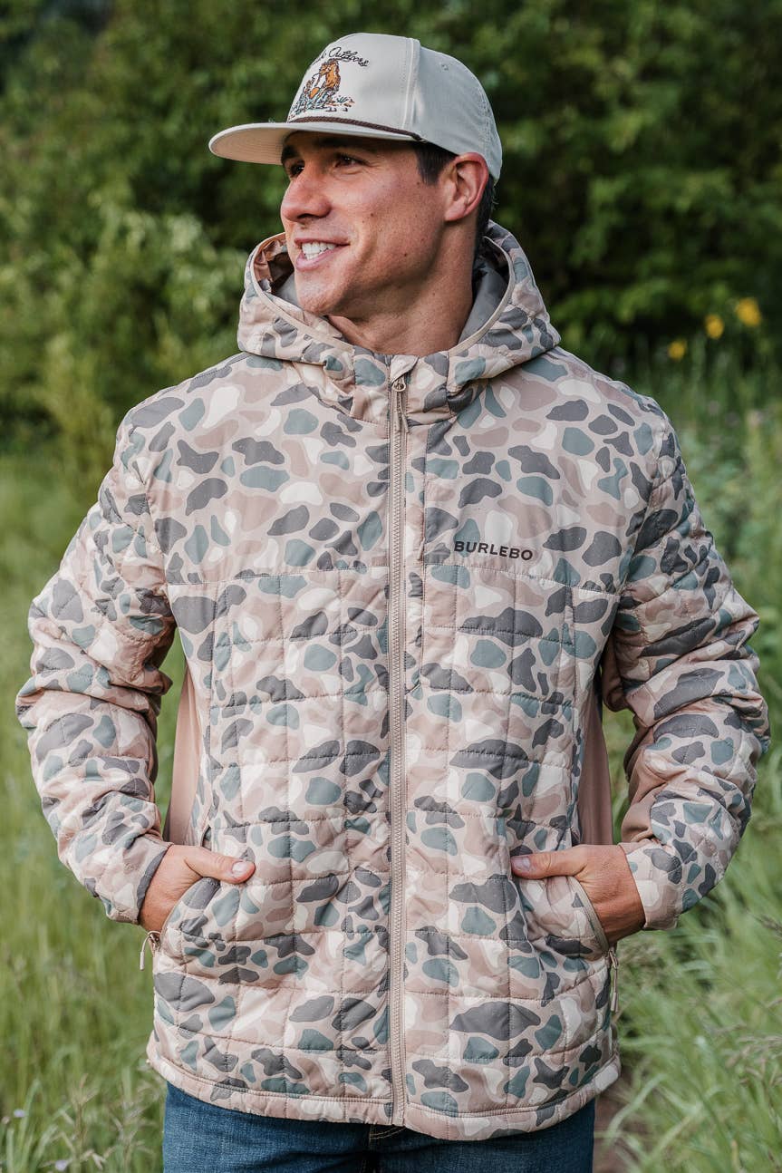 Burlebo Mens Puffer Jacket - Pintail Camo