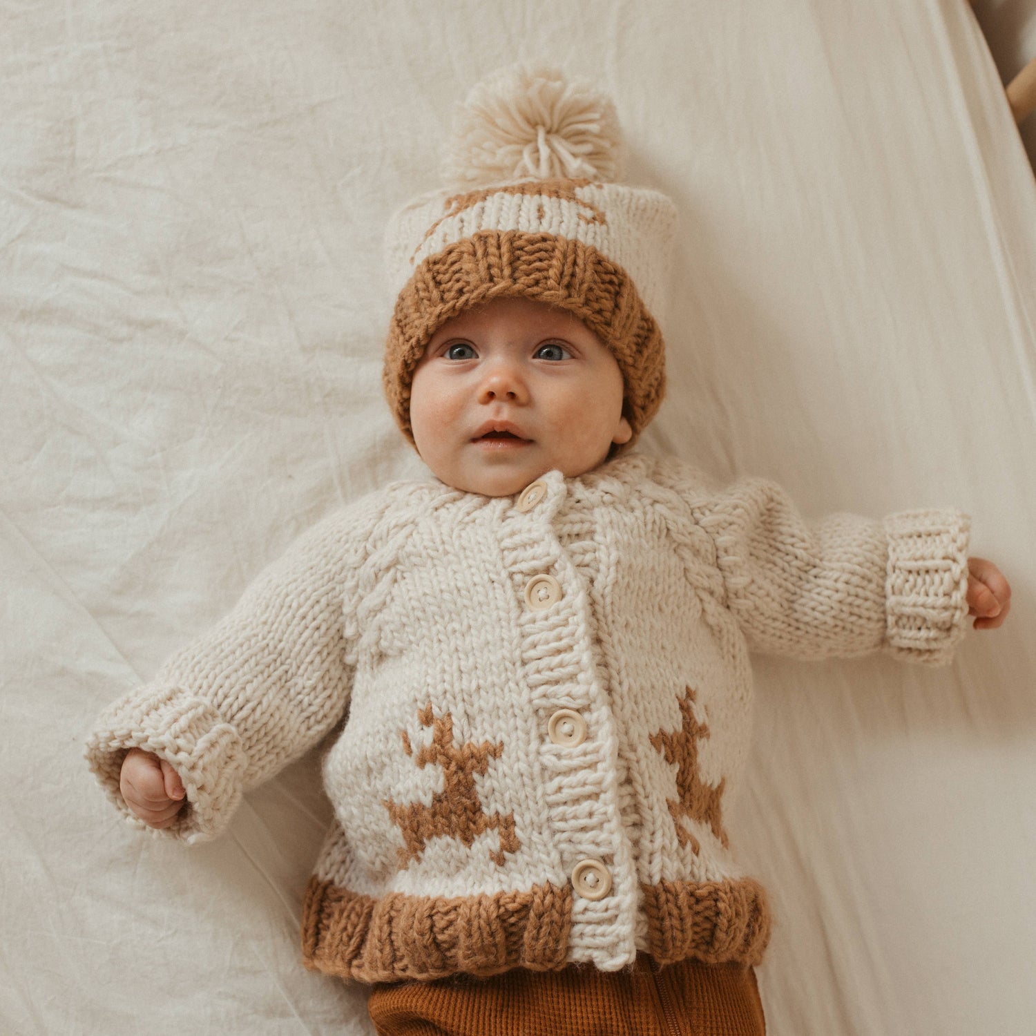 Oh Deer Cardigan Baby Sweater