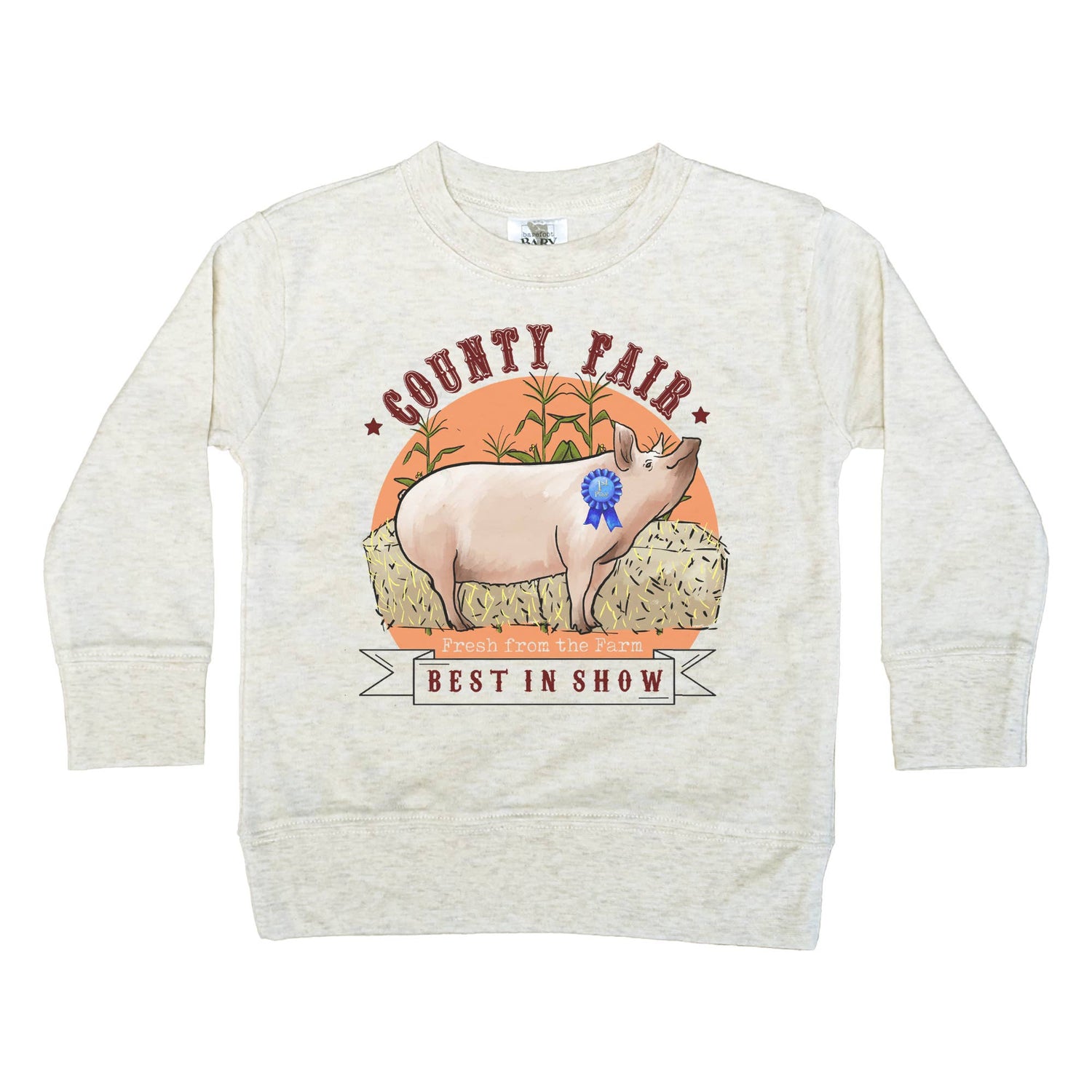 County Fair PIG Toddler and Kid LS T Shirt