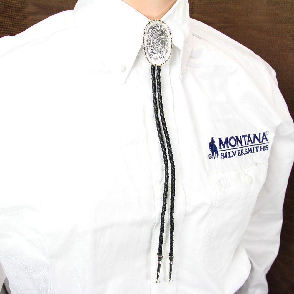 Montana Oval Engraved Bolo Ties