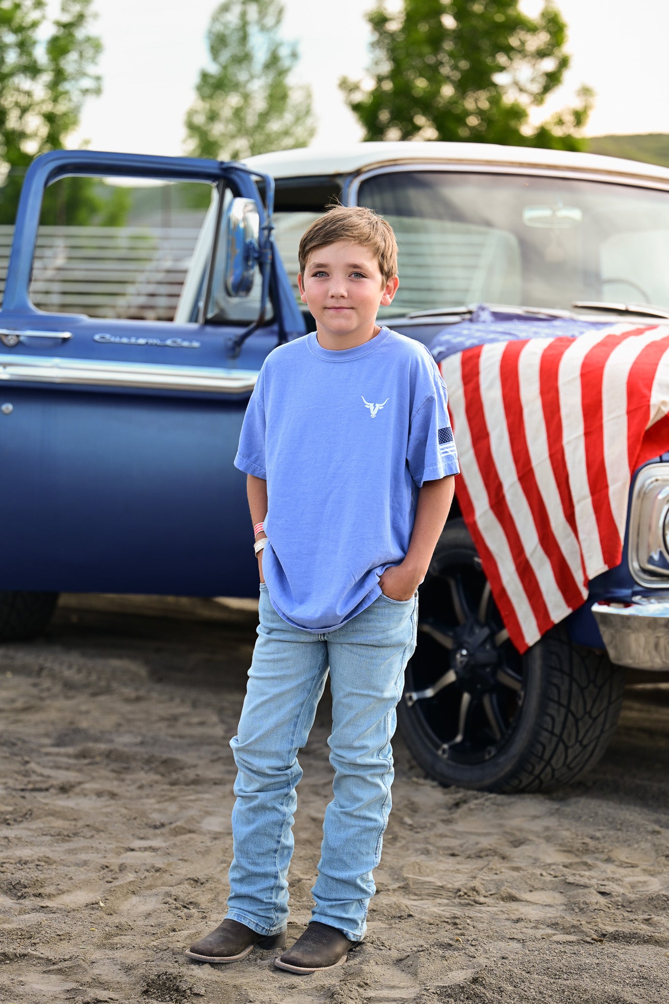 Bolt Ranch Youth Longhorn T Shirt