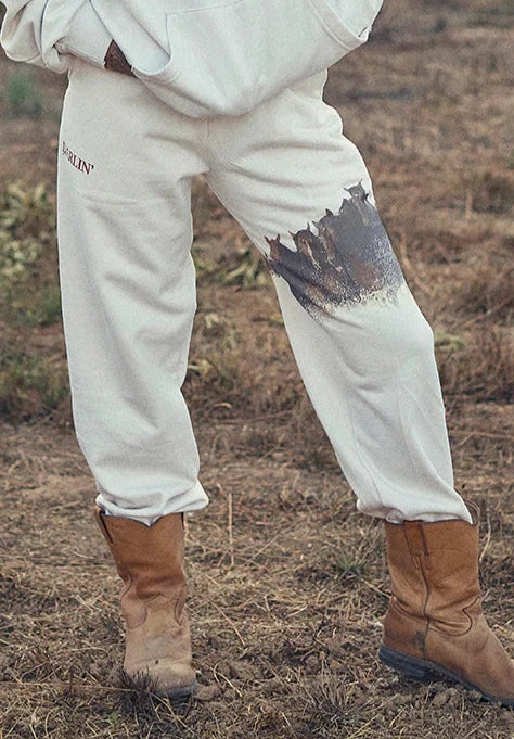 Darlin Wild Horse Creme Sweatpants