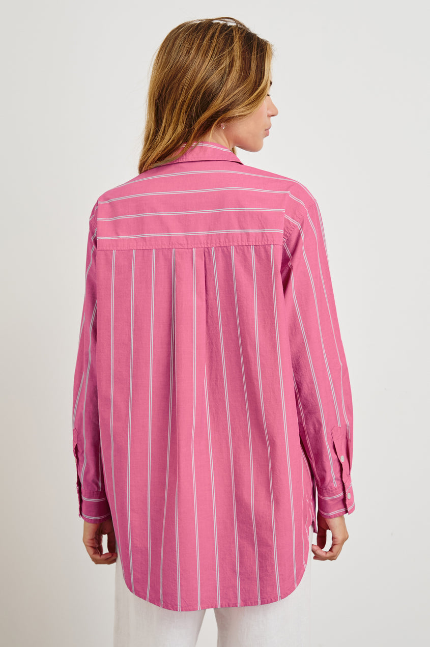 Rails Elsa Hibiscus Stripe Shirt