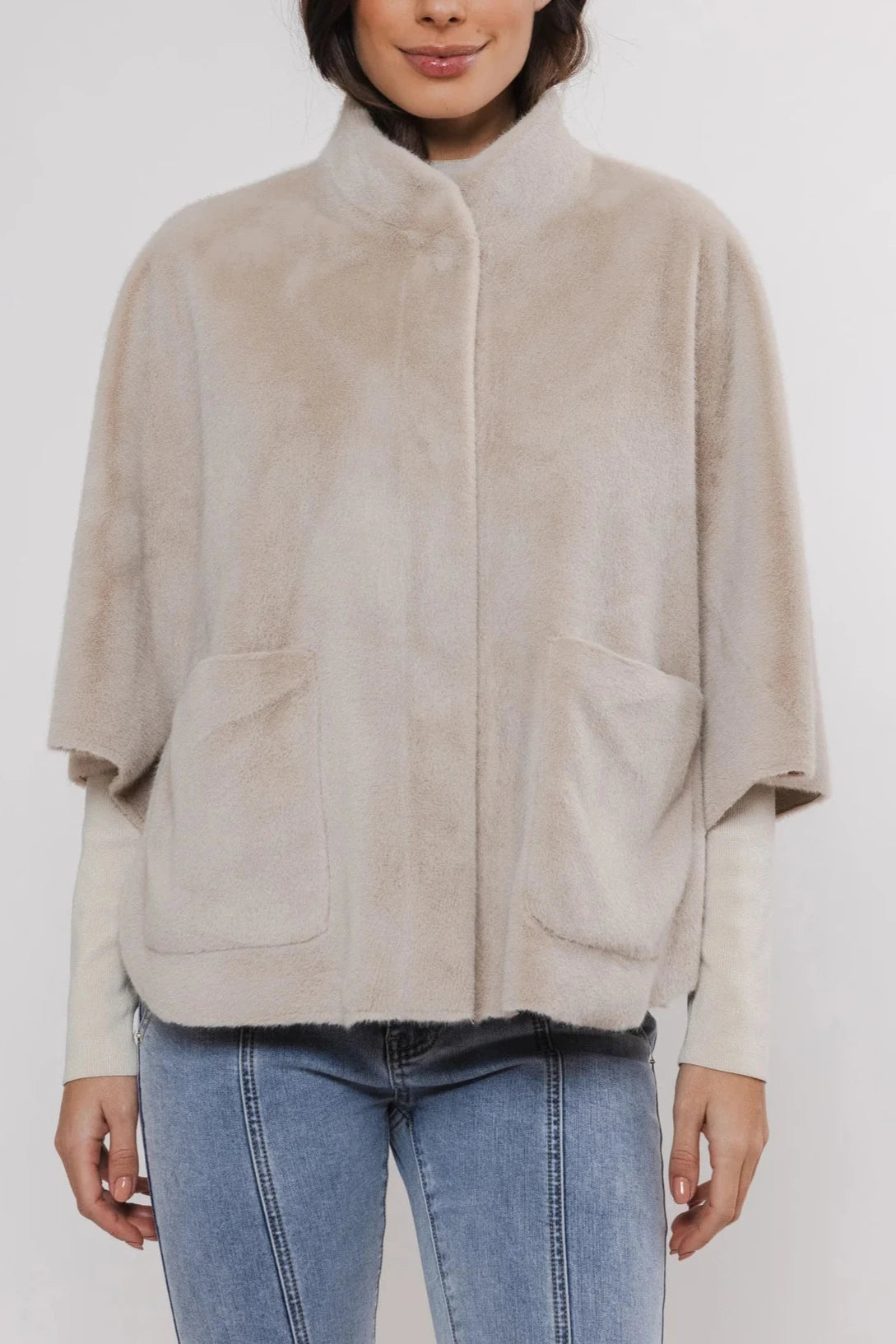 Faux Fur Cape
