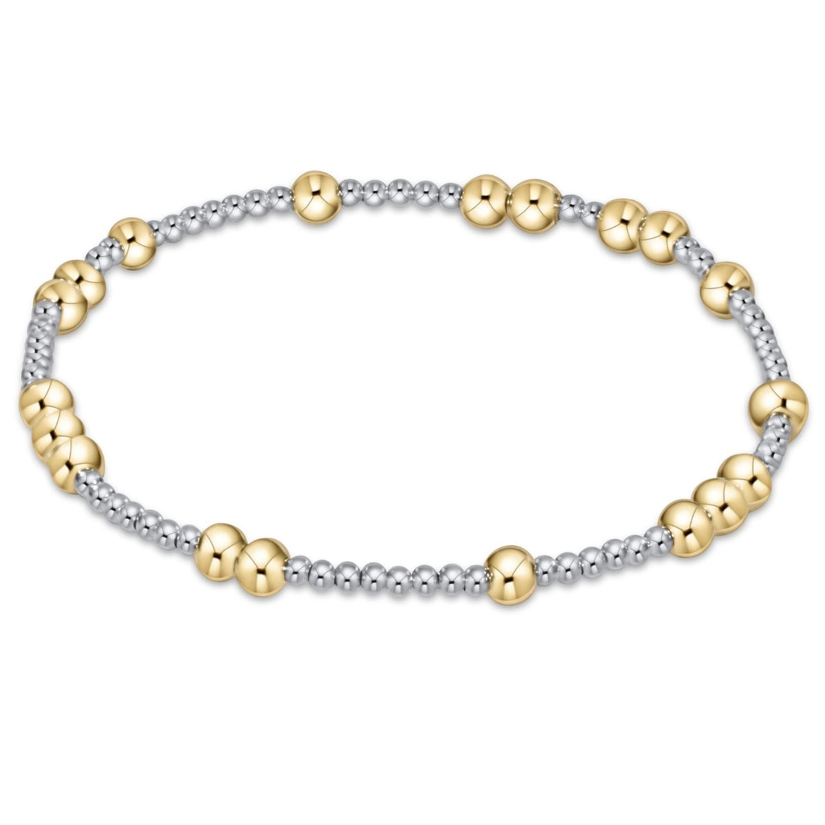 Enewton Mixed Metal Pattern Bead Bracelet