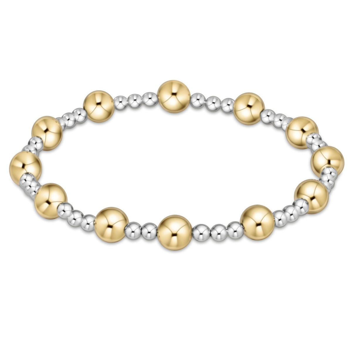 Enewton Mixed Metal Pattern Bead Bracelet