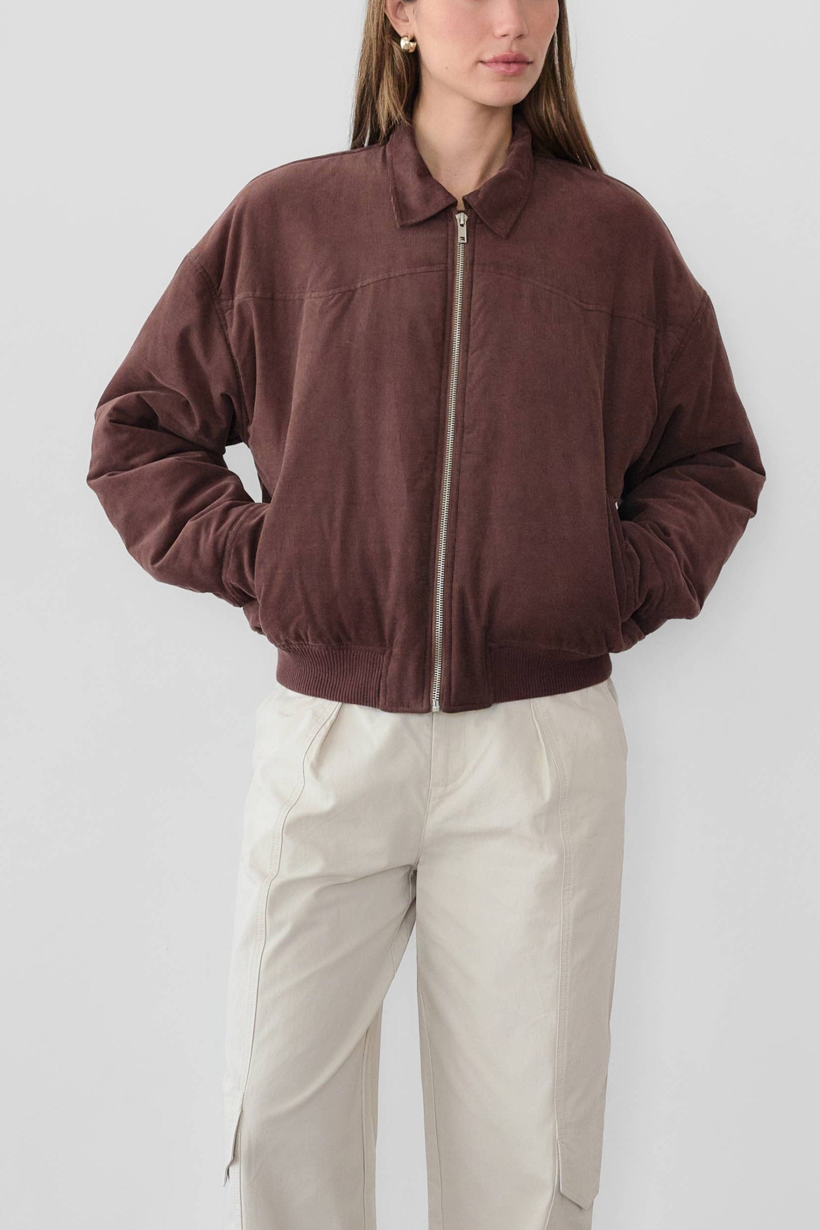 ◆DEINET◆ DEINET CHECK PADDING JACKET IN BROWN KDTKD4WB511 DEINET CHECK PADDING JACKET IN BROWN - 감도 깊은 취향 셀렉트