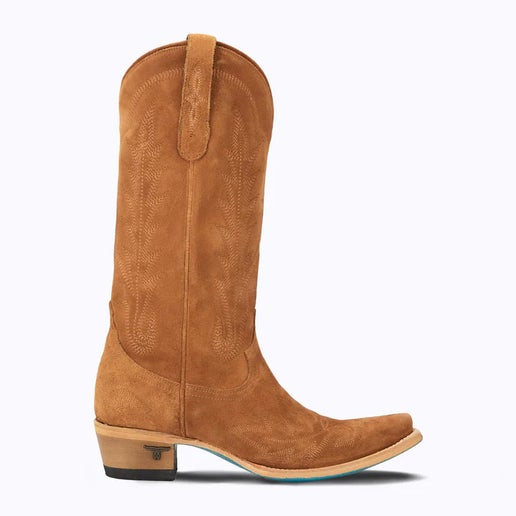 Lane Lexington Western Boots in Toffee Suede