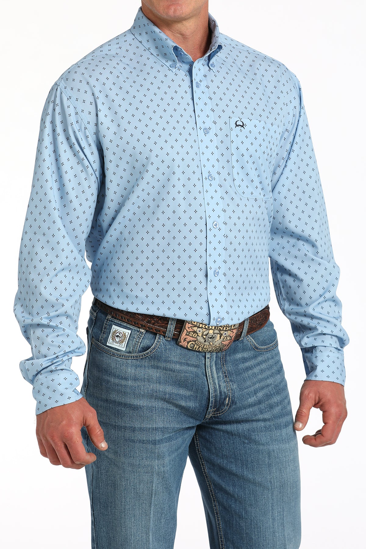 Cinch Mens Diamond Print Western Shirt