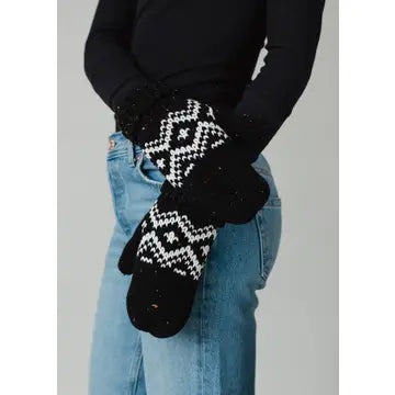 Patterned Knit Mittens