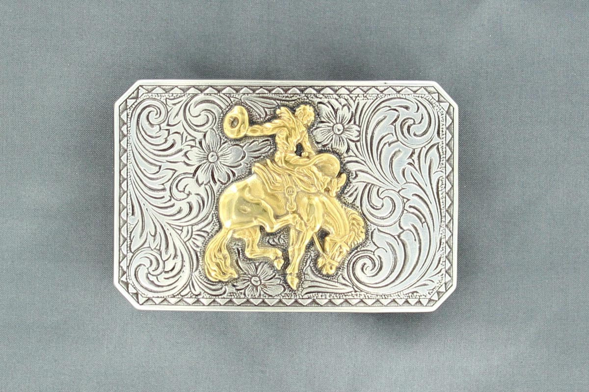 Rect Bucking Horse Buckle