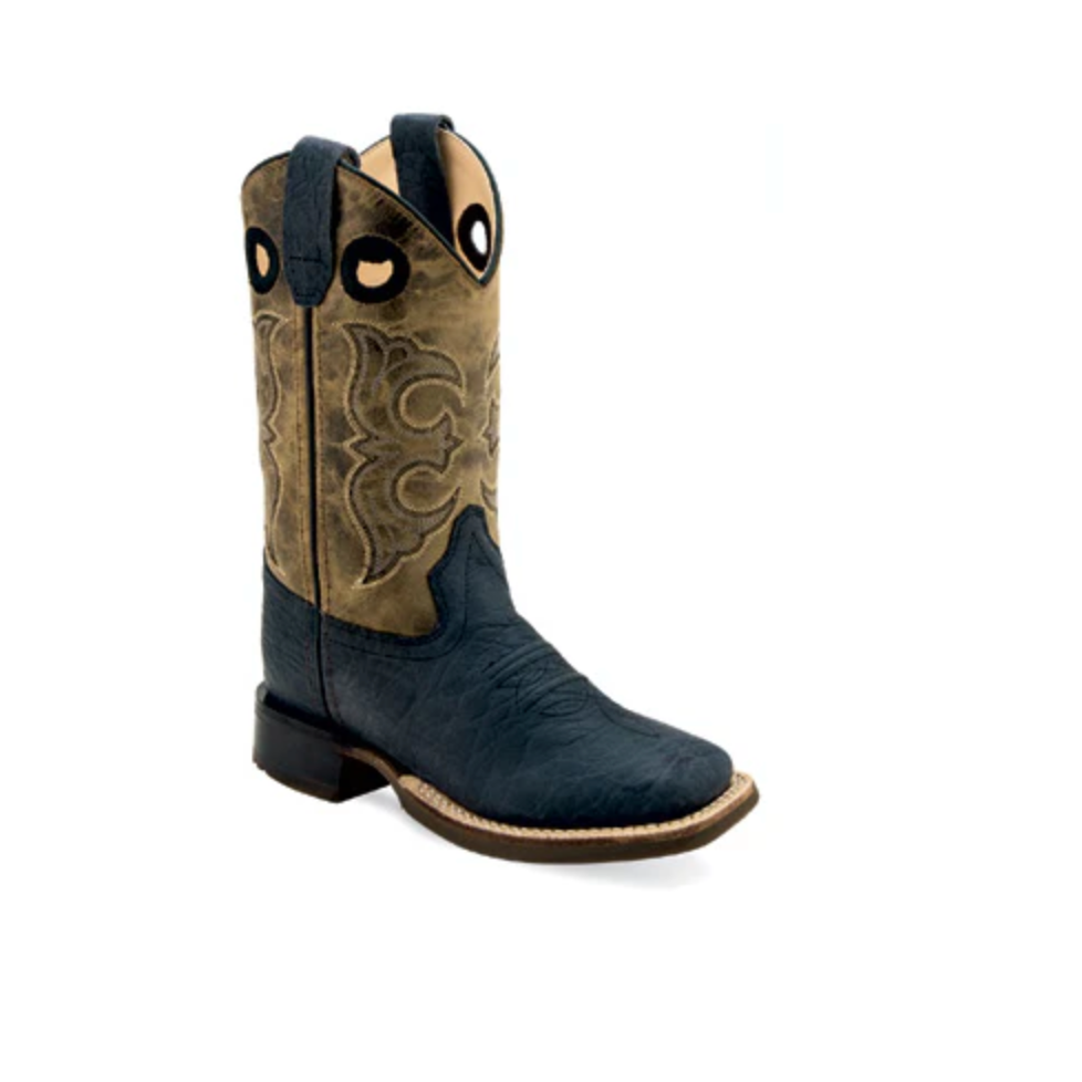 Old West Kids Boot Black & Tan Boots at boltranchstore.com
