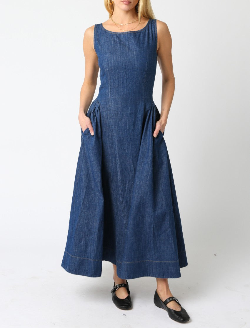 Rim Denim Dress MD