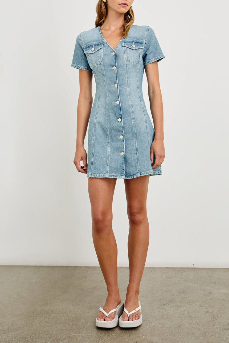 Rails Saratoga Dress denim short dress spring summer womens denim available at bolt ranch store BUY NOW free shipping