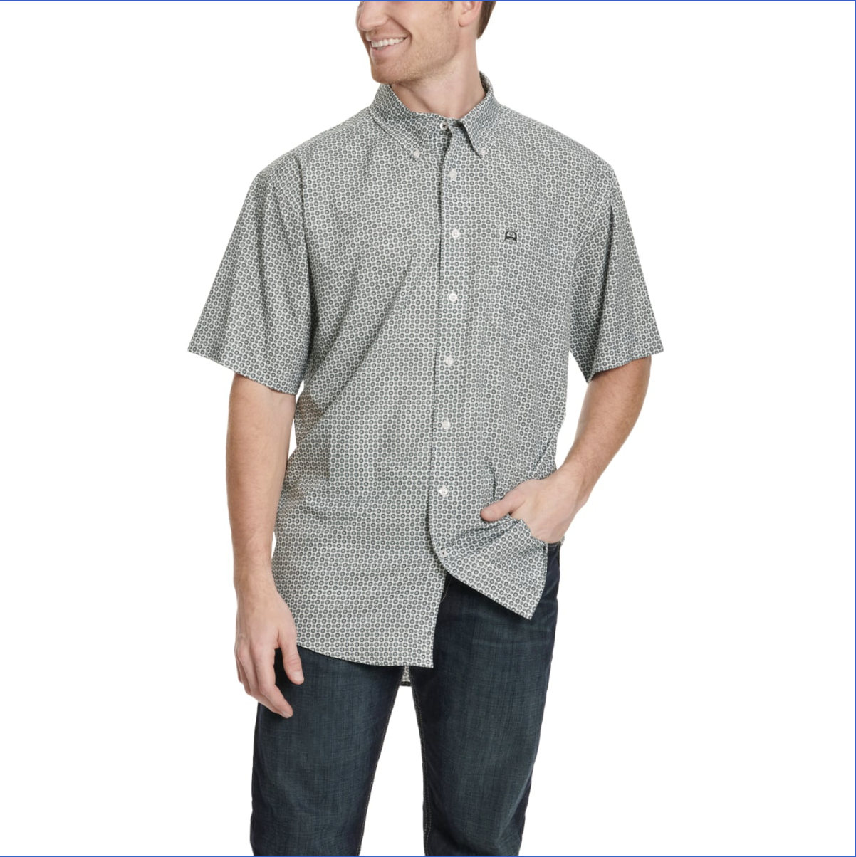 Cinch Mens SS Print Arenaflex Shirt