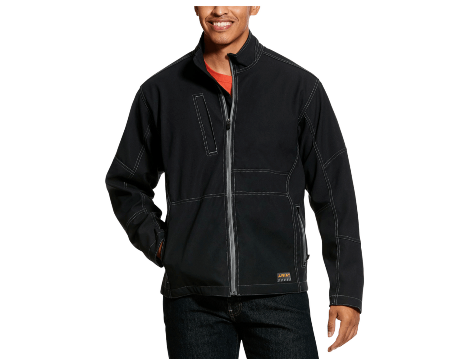 Ariat Mens Rebar Stretch Canvas Softshell Jacket