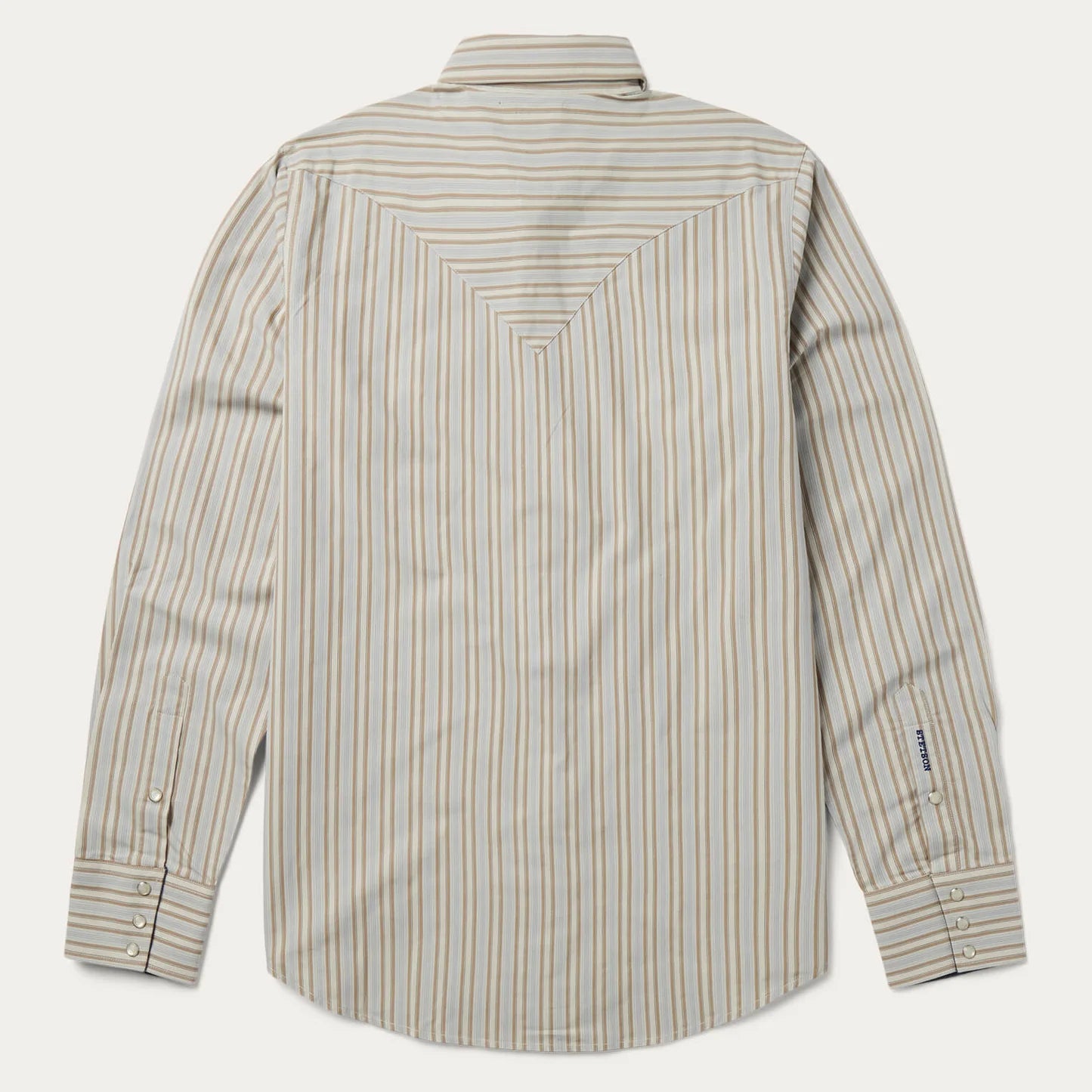 Stetson Mens LS Ticking Dobby Stripe Shirt