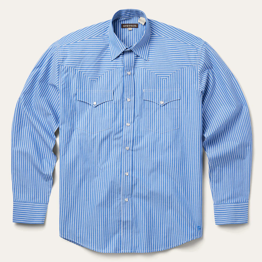 Stetson Snap Candy Stripe - Periwinkle Shirt