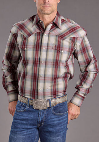 Stetson Mens Diamond Dobby Snap Shirt order today at boltranchstore.com