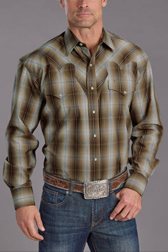 Stetson Mens Dobby Snap Western Shirt Bolt Ranch Store free shipping buy now cowboy