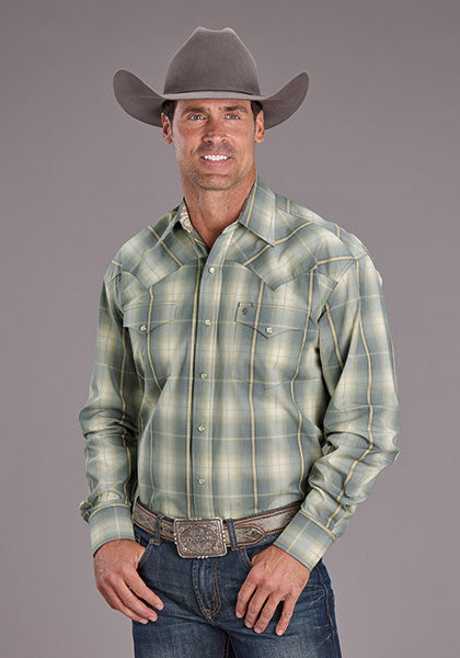 Stetson Mens Gold Dust Ombre Snap Shirt order at boltranchstore.com