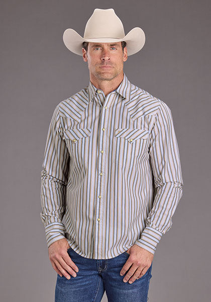 Stetson Mens Ombre Striped Snap Shirt order today at boltranchstore.com