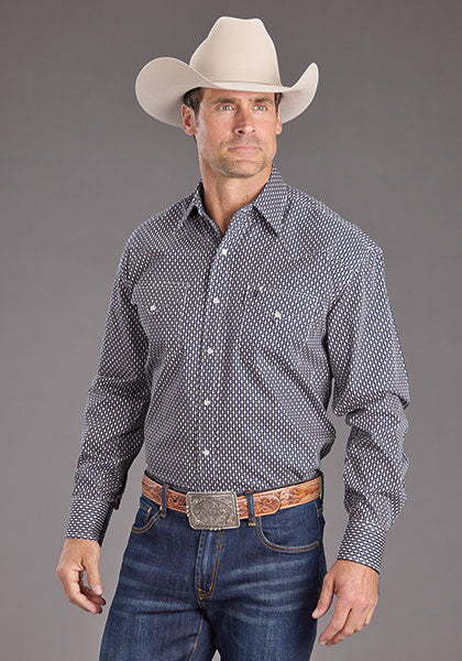 Stetson Mens Running Diamonds LS Shirt order today at boltranchstore.com