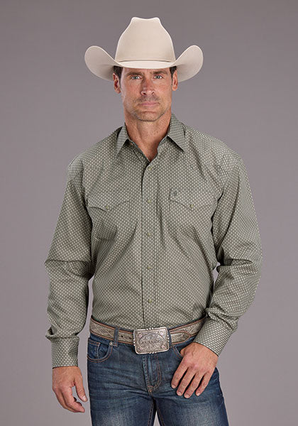 Stetson Mens Smoke Diamonds Snap Shirt available at boltranchstore.com