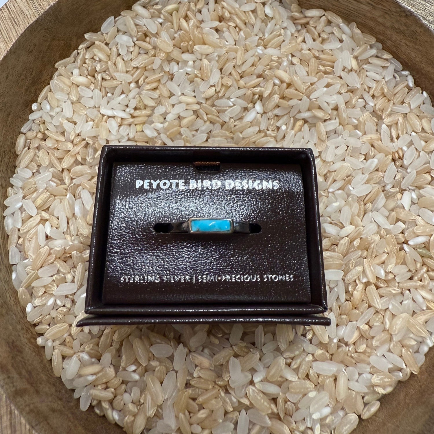 The Ring Collection in Turquoise Rectangle Ring at boltranchstore.com