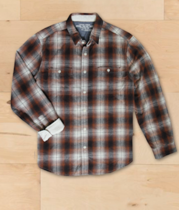 True Grit Mens Alta Plaid Shirt