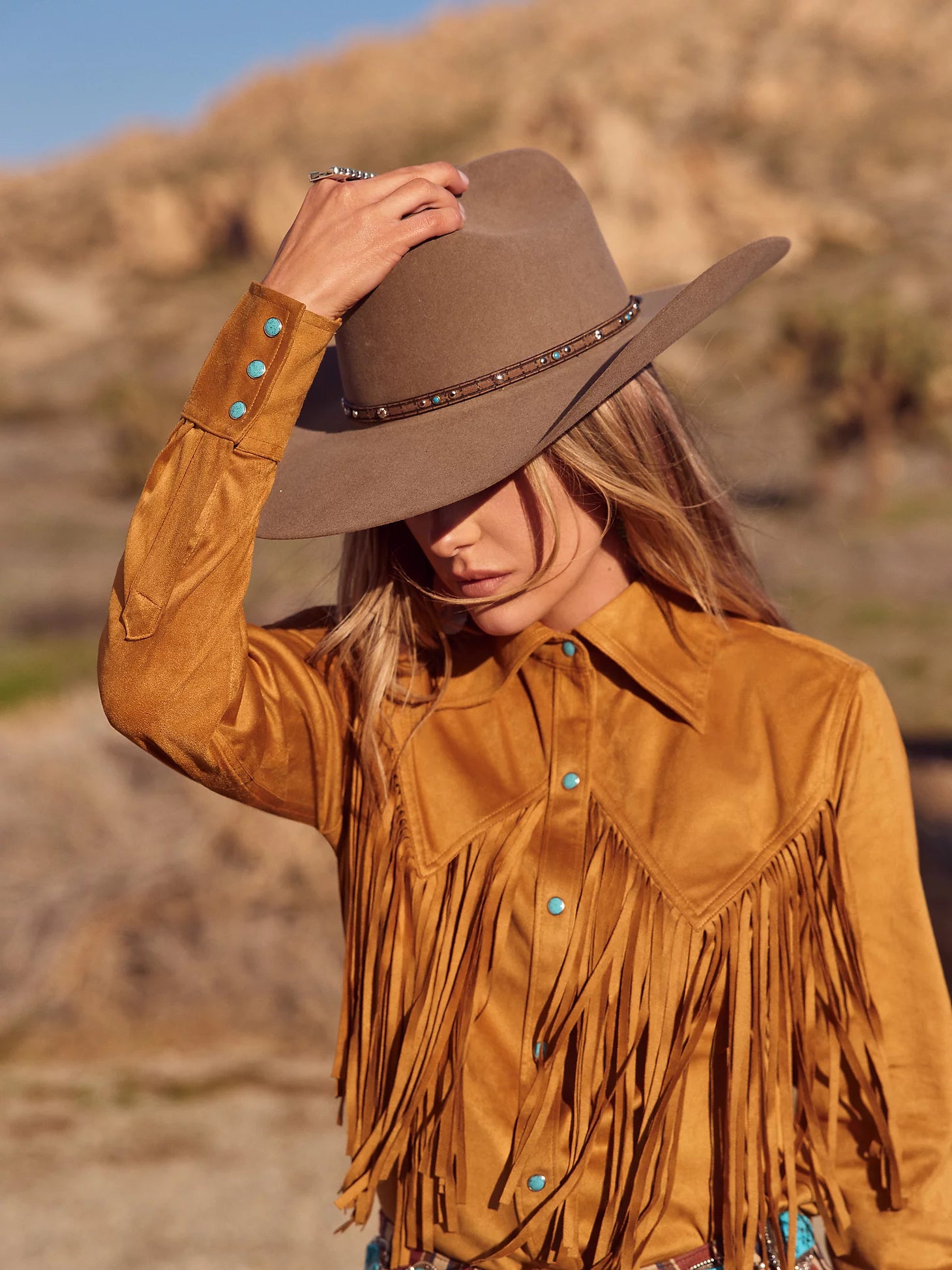 Wrangler Lainey Wilson Fringe Snap Shirt