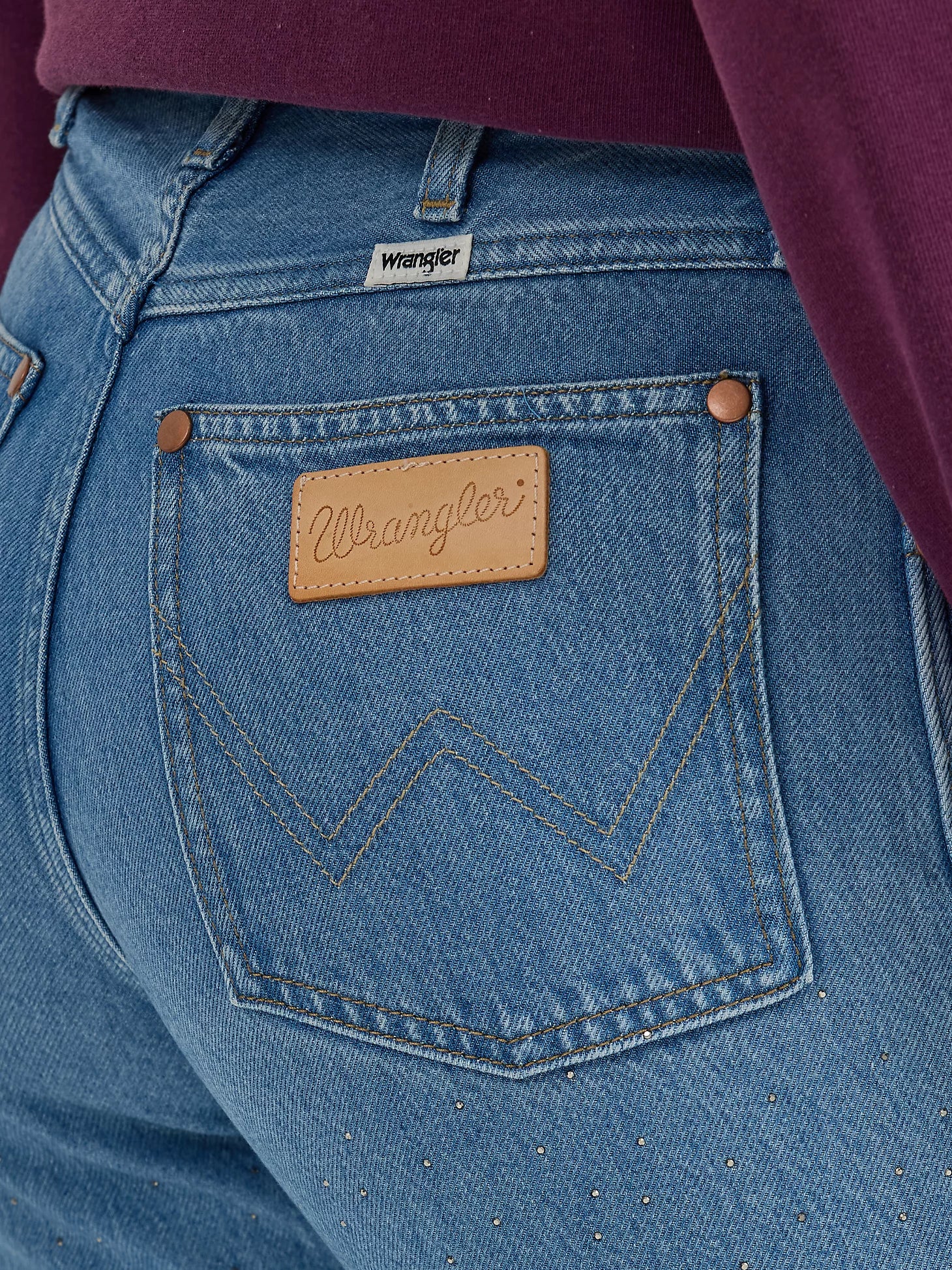 Wrangler Womens Sunset Mid Rise Strait Jean