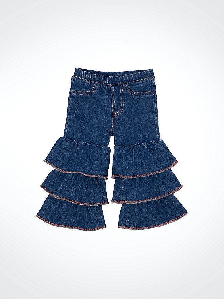 Wrangler Little Girls Tiered Flare Jeans order today at boltranchstore.com