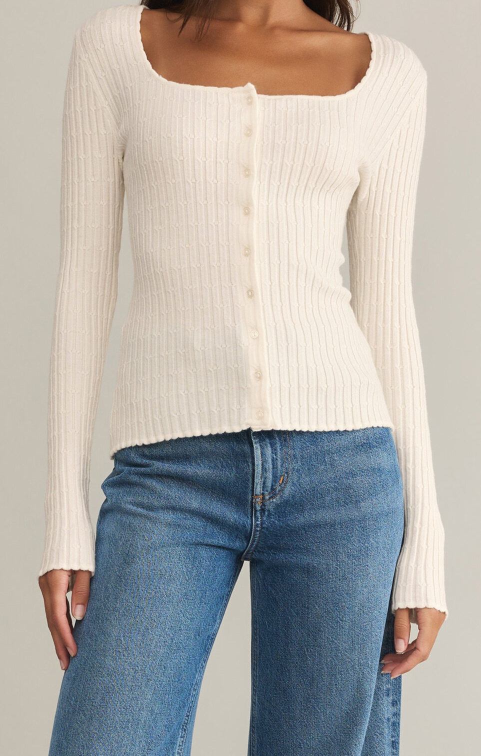 Z Supply Emelie Button Up Sweater