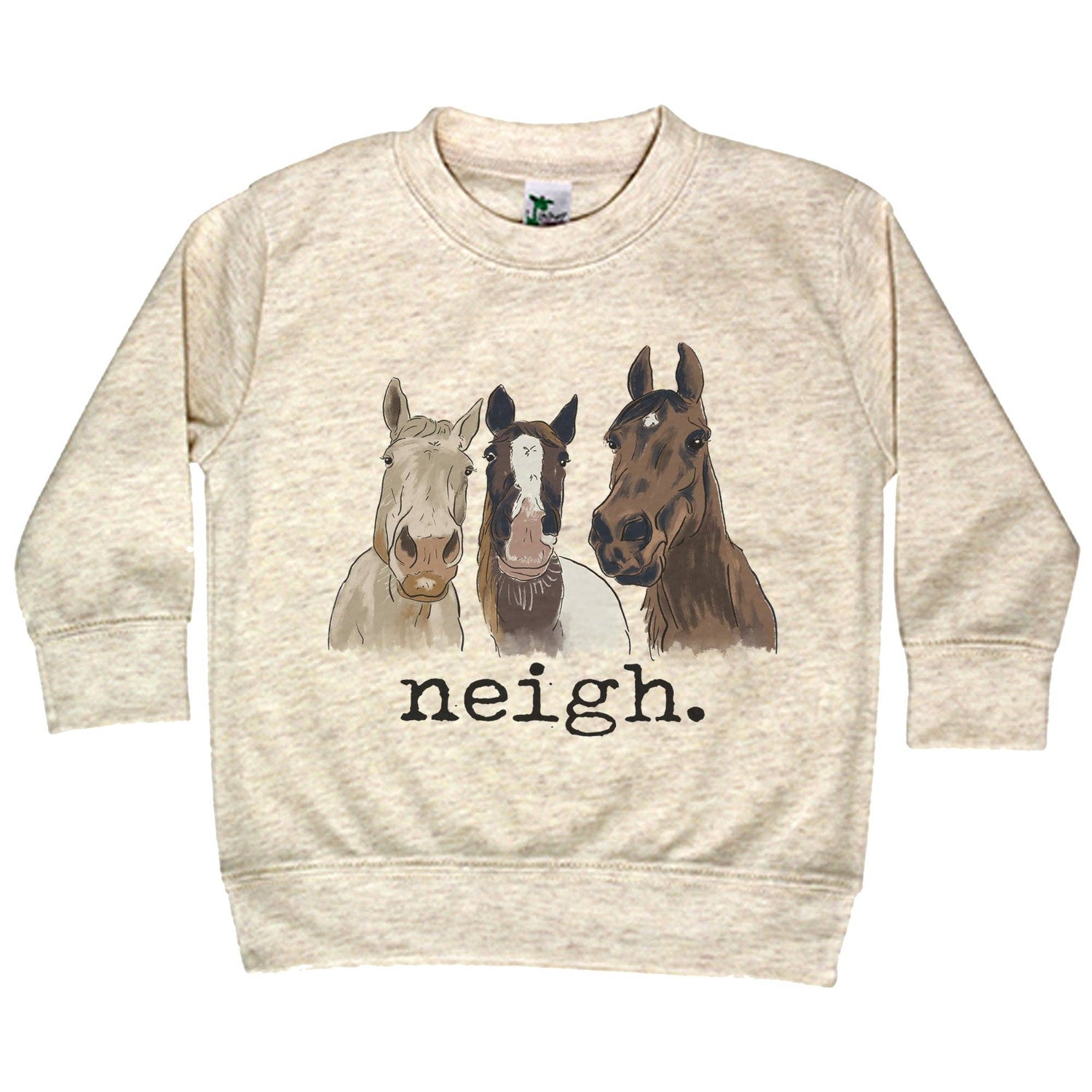 Neigh Toddler and Kids Crewneck