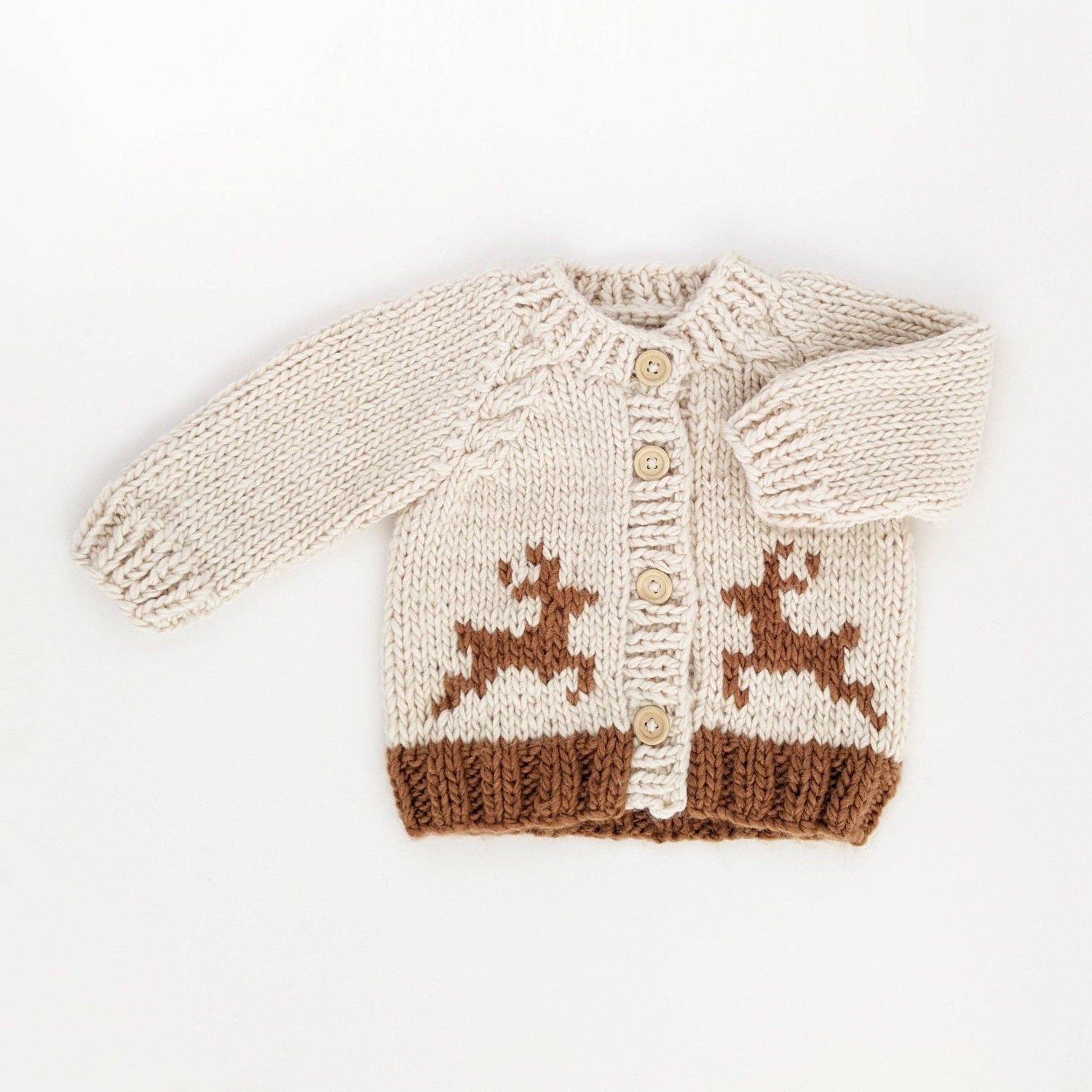 Oh Deer Cardigan Baby Sweater