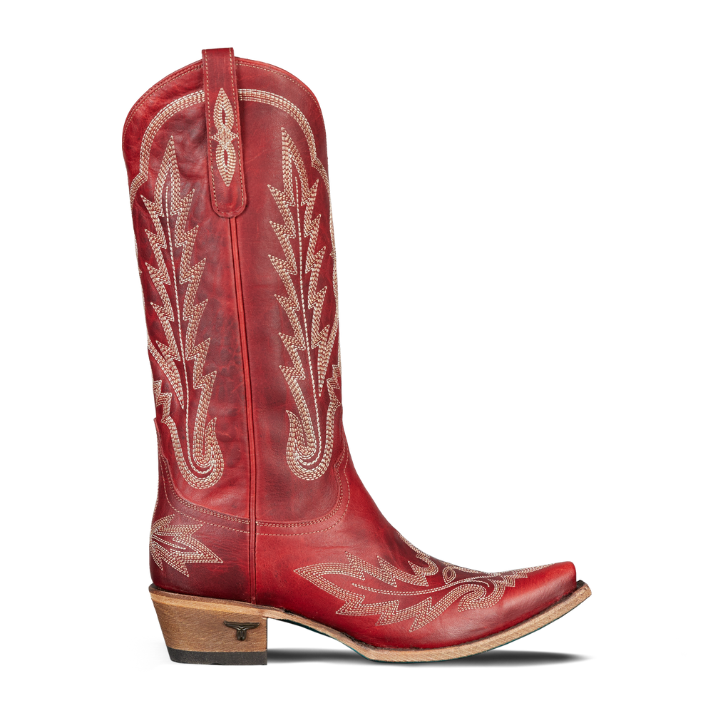 Lane Lexington Western Boots in Smoldering Ruby