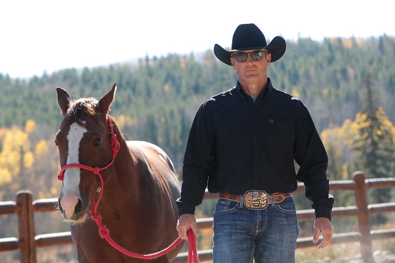 Cinch Mens Long Sleeve Arenaflex in Black