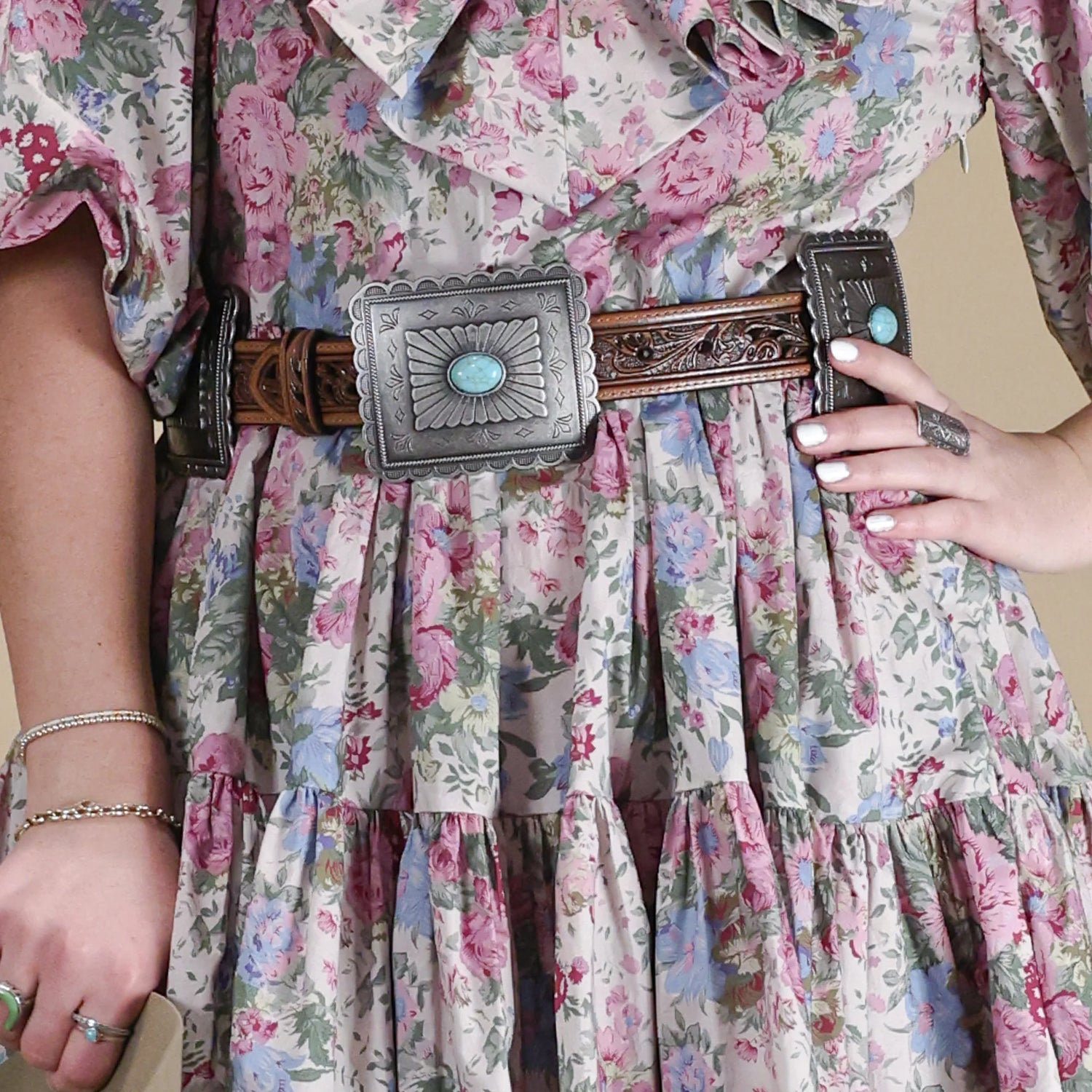 Ariat Western Turquoise Concho Belt