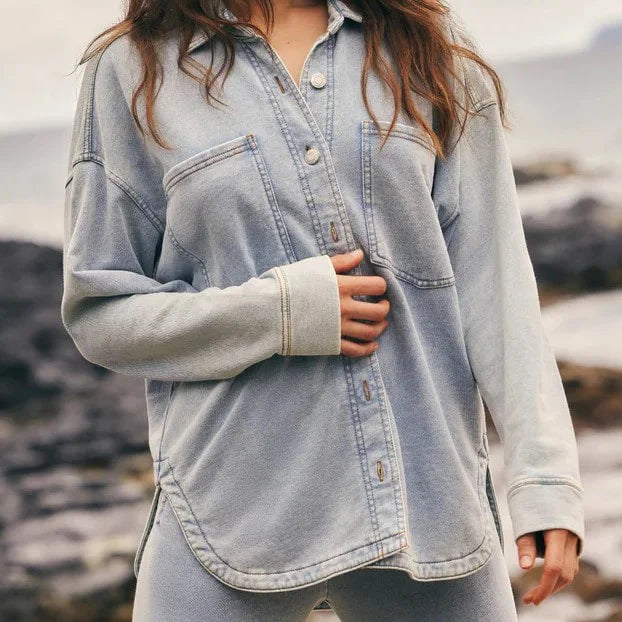 Z Supply All Day Knit Denim Jacket