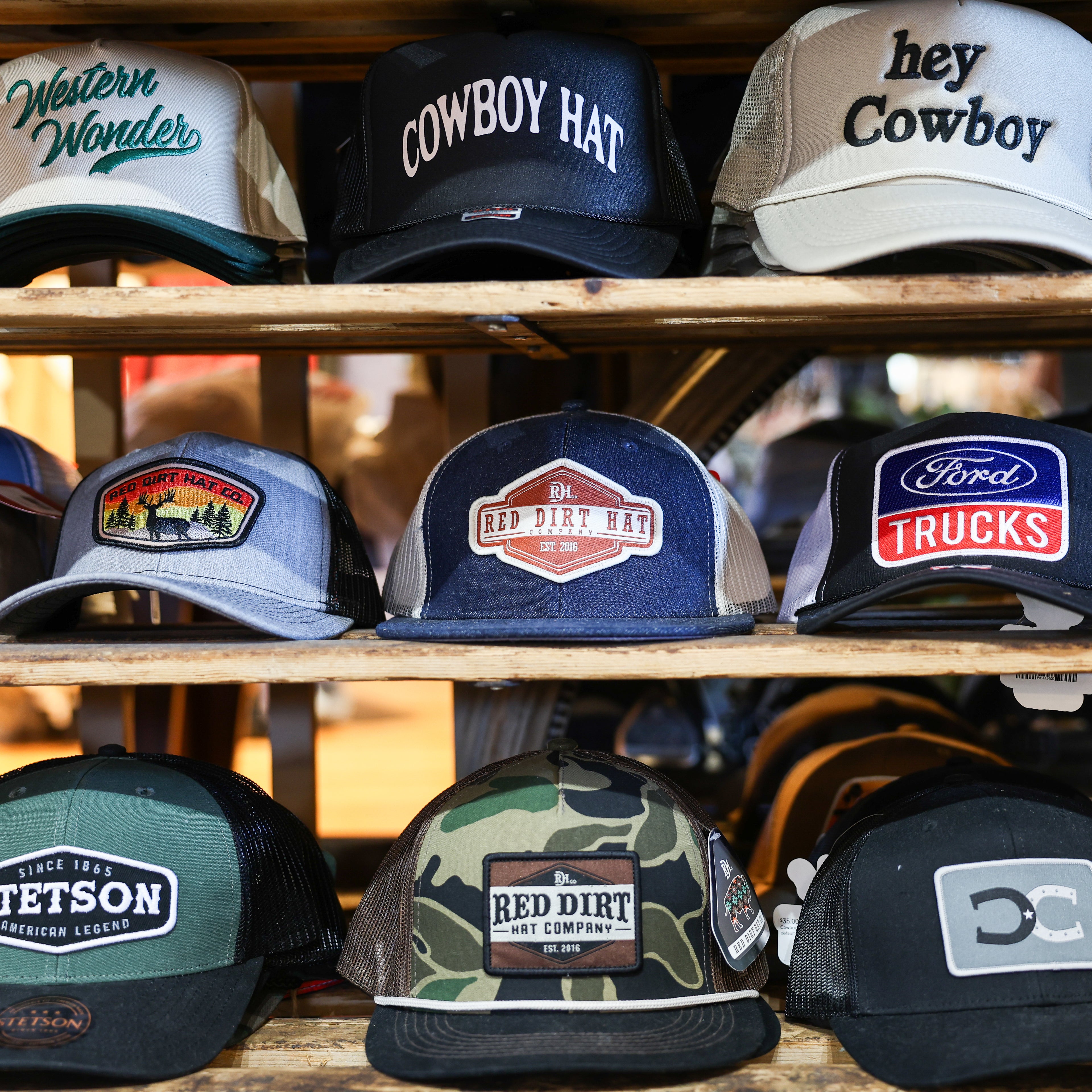 Hats and caps at Boltranchstore.com baseball caps kimes, cowboy, stetson, red dirt hat, ford, coca cola, western theme hats and caps