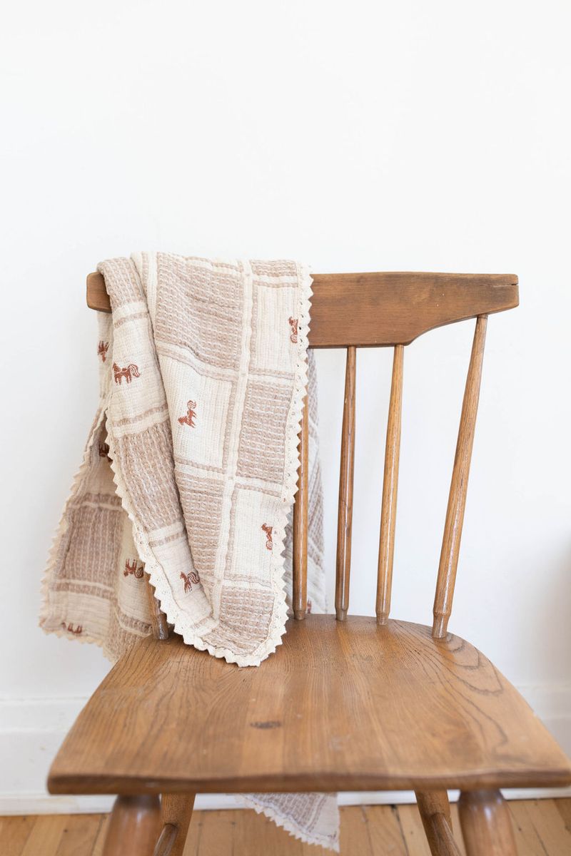 Patchwork Blanket Pony womens western boutique Utah baby heirloom bedding Boltranchstore.com free shipping
