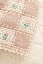 Utah western boutique baby gift Patchwork Blanket Fleur organic cotton nursery quilt Boltranchstore.com free shipping