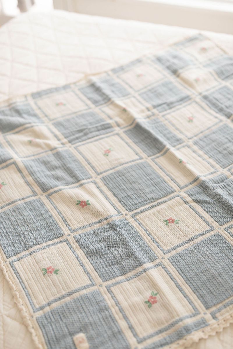 New Grain Patchwork Baby Blanket Spring Bloom
