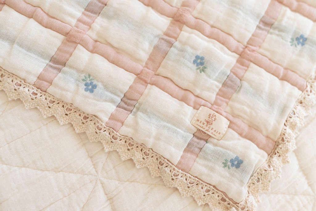 Utah western boutique baby gift Keepsake Quilt Meadow organic cotton nursery quilt Boltranchstore.com free shipping