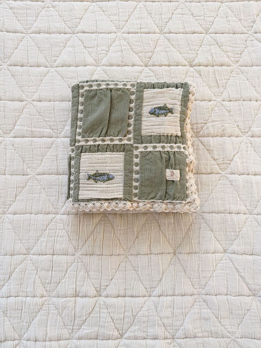 Western boutique Utah kids nursery Patchwork Blanket Fishing Boltranchstore.com free shipping